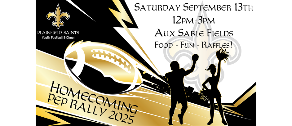 Homecoming Pep Rally is Saturday September 13th!